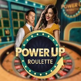 Official Live Casino logo: PowerUP Roulette by Pragmatic Play at Nyxbets Casino