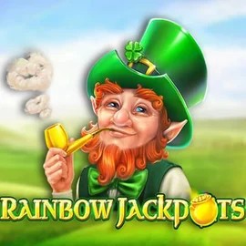 Jackpots logo of Rainbow Jackpots from Red Tiger Gaming at Nyxbets Casino