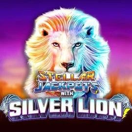 Stellar Jackpots with Silver Lion logo – Jackpots by Lightning Box Game at Nyxbets Casino